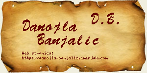 Danojla Banjalić vizit kartica